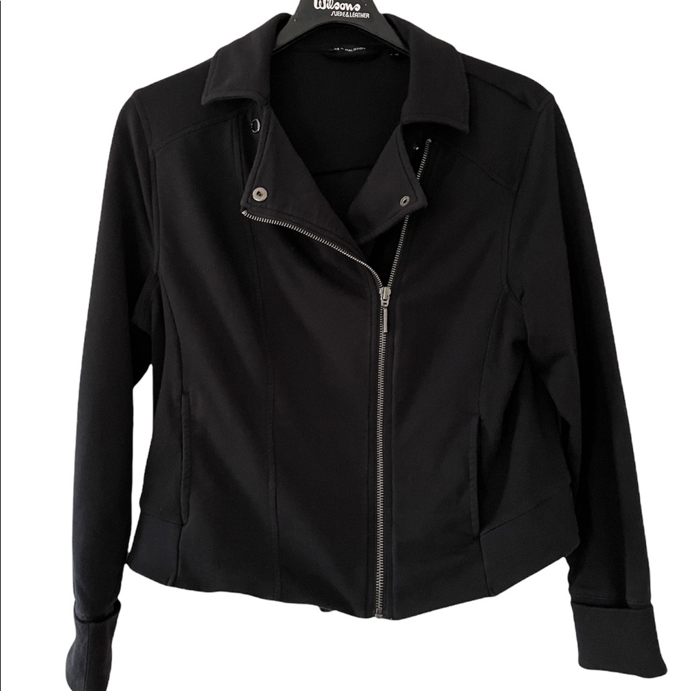 H by Halston Moto Style Stretch Jacket - Women's Sz 14